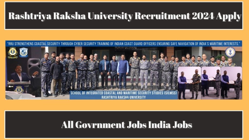 Rashtriya Raksha University All Govrnment Jobs India Jobs Gujarat Jobs