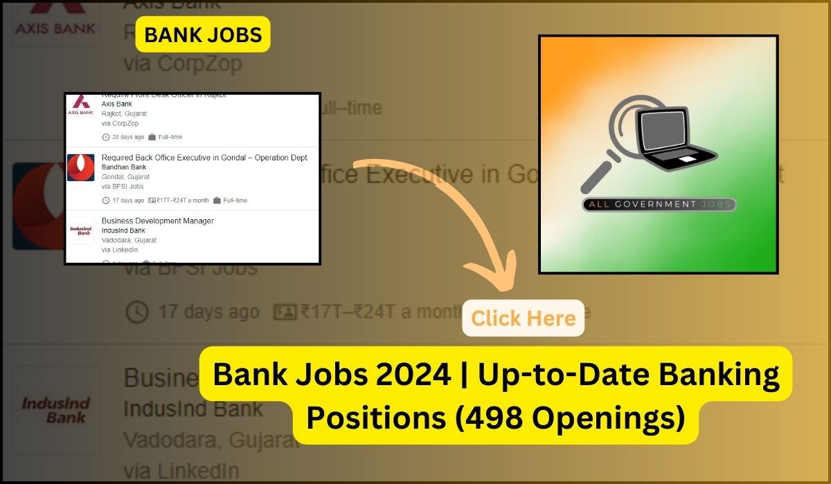 Bank Jobs 2024 | Up-to-Date Banking Positions (498 Openings)