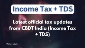 Income Tax Bumper Notification: Latest official tax updates